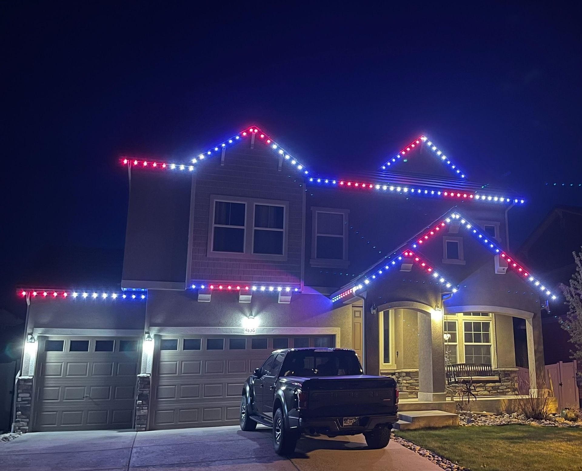Permanent lighting project by The Light Guys